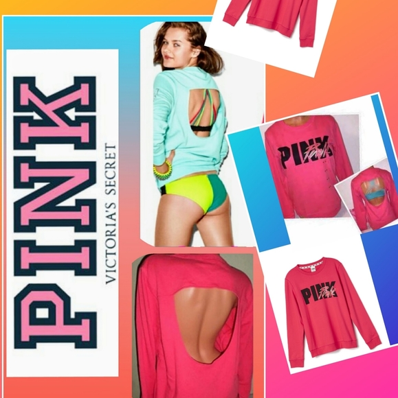 Victoria's Secret PINK Crew Yoga Sweatshirt Top